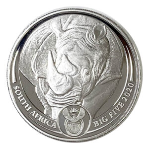 Rhino / Nashorn 2020 - Big Five - PROOF PP | 1 oz Platin - extrem selten