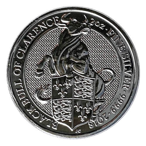 2 oz Silber - Queens Beasts - Black Bull|