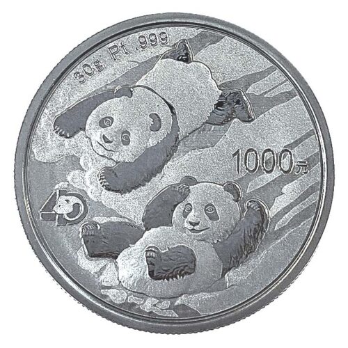 China Panda 2022, Olympiade, Privy, Nur 1.000 Stk | 30 Gramm Platin