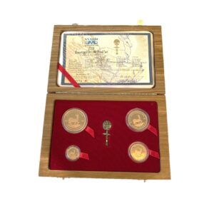 Krügerrand De Luxe Gold Set 2001, PROOF PP | 4 x Gold, Silber, Diamant