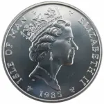 Noble - Isle of Man 1985 – Wikingerschiff | 1 oz Platin – Bild 2