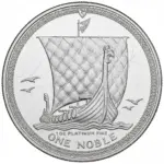 Noble - Isle of Man 1985 – Wikingerschiff | 1 oz Platin B-WARE
